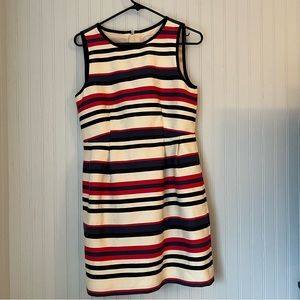 J. Crew size 6 striped sundress with pockets